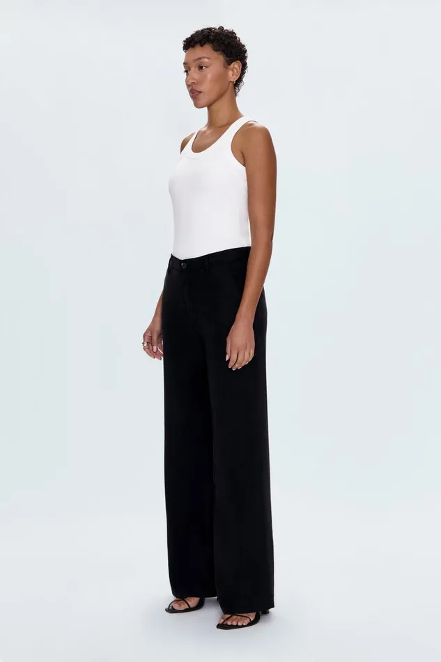 Women Jadyn Low Slung Palazzo Pistola Denim Pants