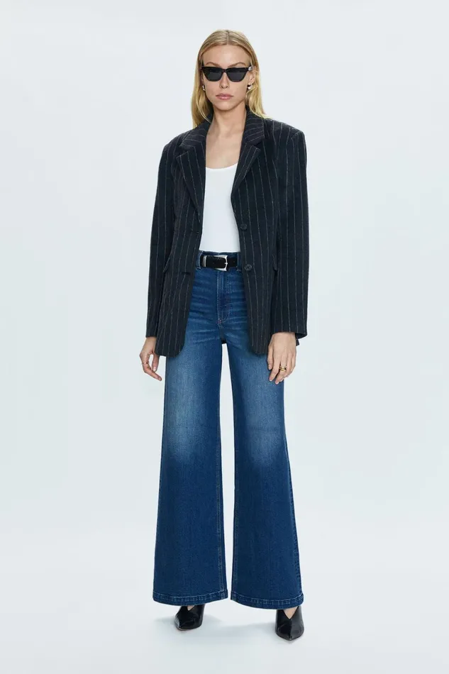 Women Jane Oversized Blazer 8211 Charcoal Stripe Pistola Denim Jackets and Outerwear Women Jane Oversized Blazer 8211 Charcoal Stripe Pistola Denim Jackets and Outerwear