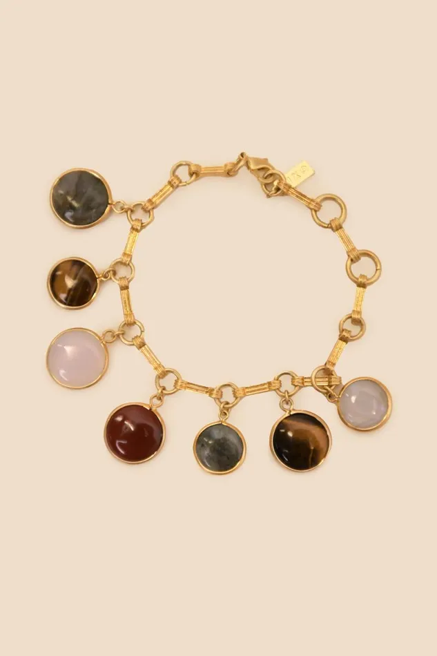 Women Jewellery RIXO Kathini Gold Tortoise