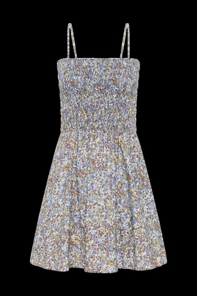 Women Josa Mini Dress Meander Blue Faithfull The Brand Dresses Women Josa Mini Dress Meander Blue Faithfull The Brand Dresses