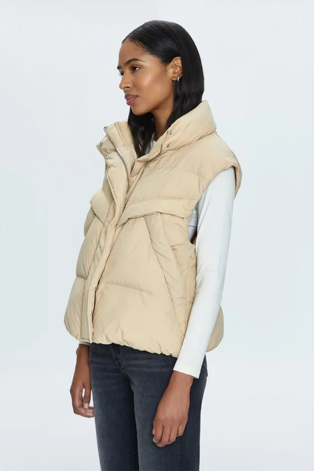 Women Joss Vest 8211 Warm Sand Pistola Denim Jackets and Outerwear