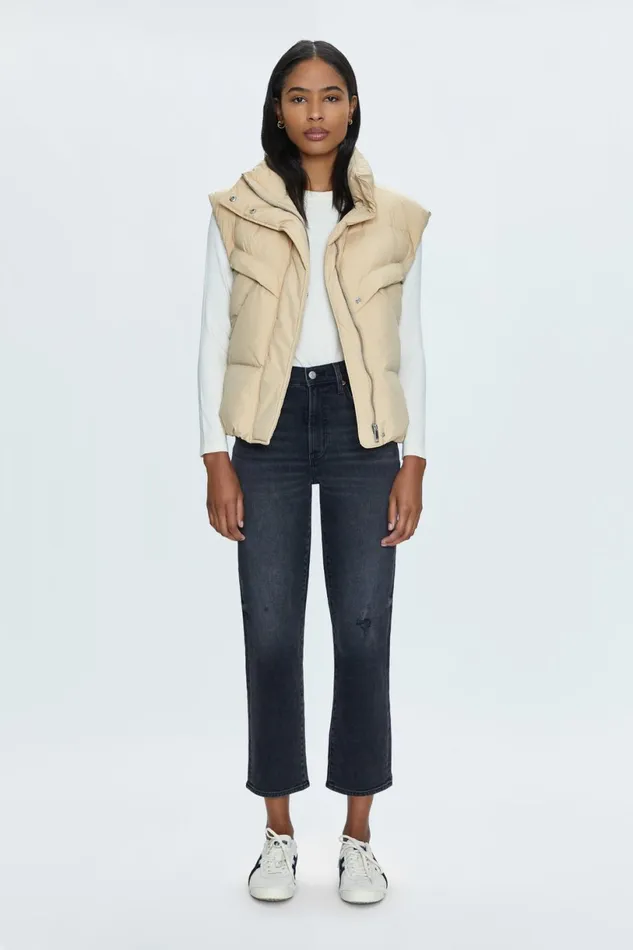 Women Joss Vest 8211 Warm Sand Pistola Denim Jackets and Outerwear