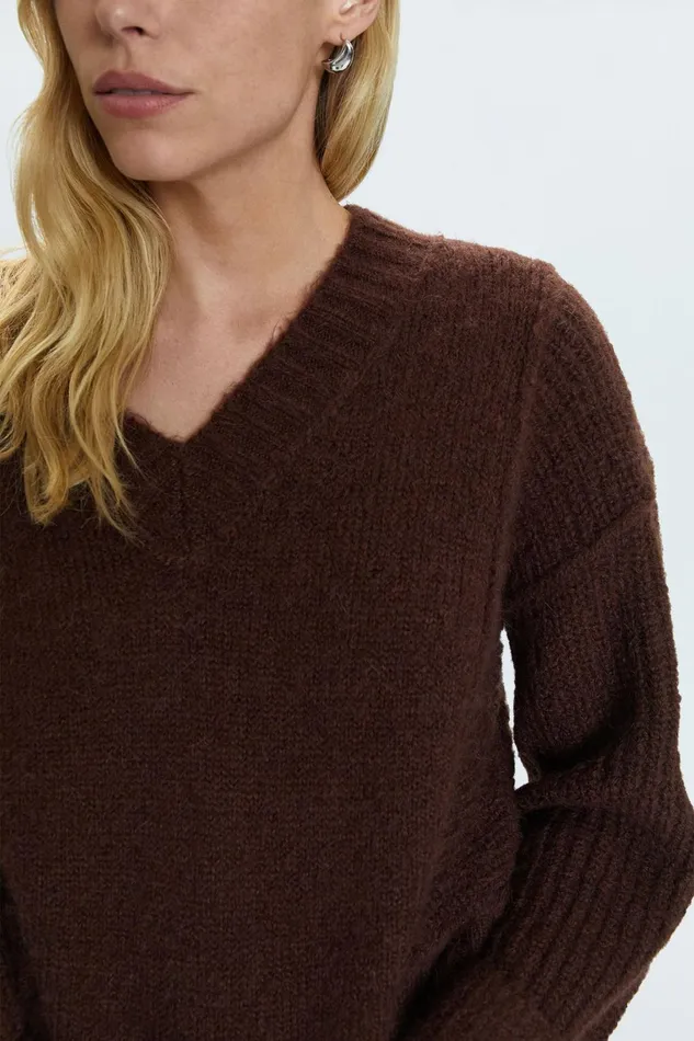 Women Joy Sweater 8211 Dark Roast Pistola Denim Sweaters and Knits