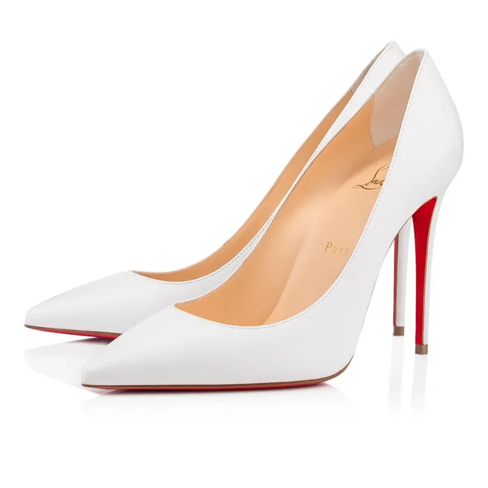 Women Kate 100 Mm Pumps 8211 Nappa Leather 8211 Bianco Bianco Christian Louboutin Pumps Women Kate 100 Mm Pumps 8211 Nappa Leather 8211 Bianco Bianco Christian Louboutin Pumps