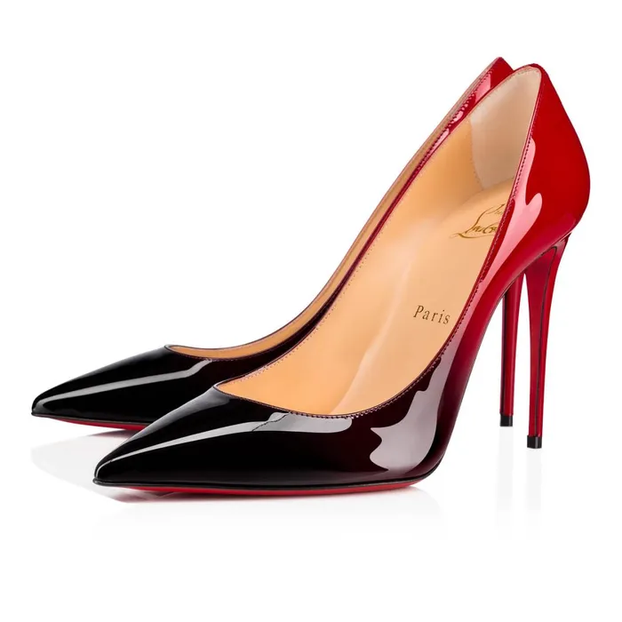Women Kate 100 Mm Pumps 8211 Patent Calf Leather 8211 BlackRed Blackred Christian Louboutin Pumps Women Kate 100 Mm Pumps 8211 Patent Calf Leather 8211 BlackRed Blackred Christian Louboutin Pumps