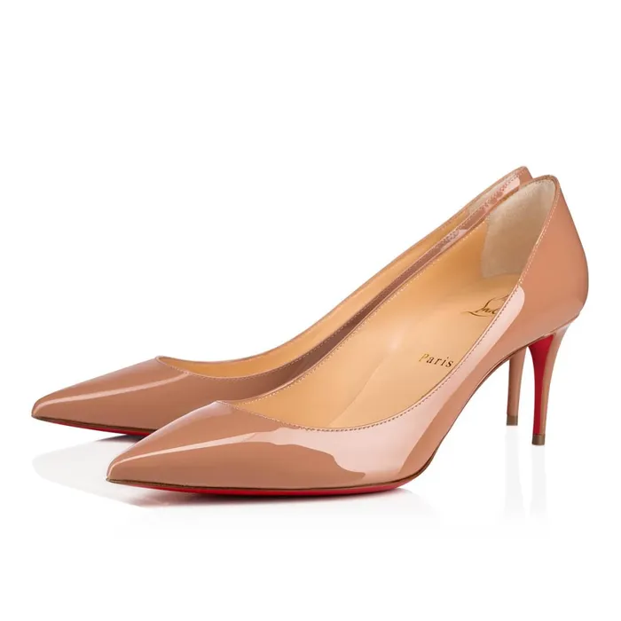 Women Kate 70 Mm Pumps 8211 Patent Calf Leather 8211 Nude Nude Christian Louboutin Pumps Women Kate 70 Mm Pumps 8211 Patent Calf Leather 8211 Nude Nude Christian Louboutin Pumps