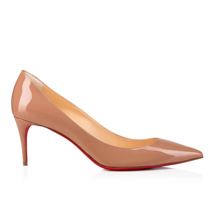 Women Kate 70 Mm Pumps 8211 Patent Calf Leather 8211 Nude Nude Christian Louboutin Pumps