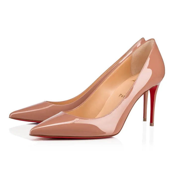 Women Kate 85 Mm Pumps 8211 Patent Calf Leather 8211 Nude Nude Christian Louboutin Pumps Women Kate 85 Mm Pumps 8211 Patent Calf Leather 8211 Nude Nude Christian Louboutin Pumps