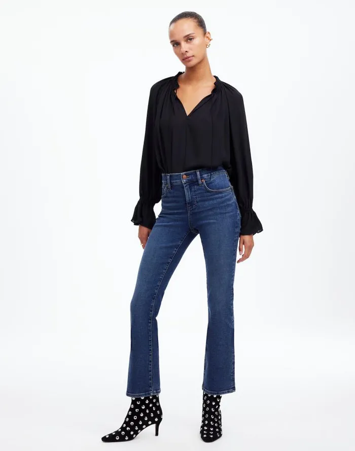 Women Kick Out Crop Jeans Lenoir Wash Madewell Jeans