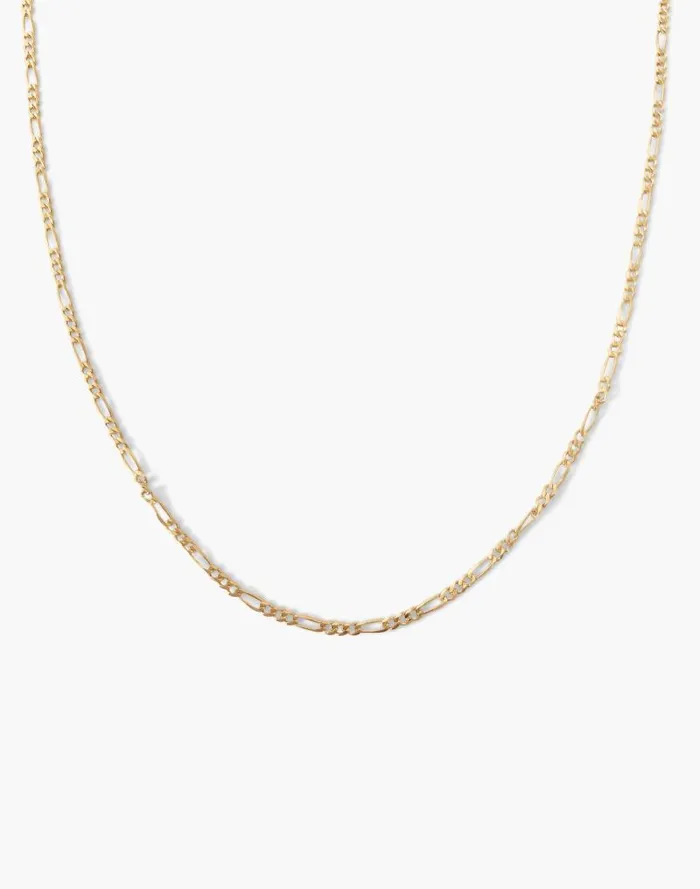 Women Kinn 14k Gold Kyle Figaro Chain Necklace Gold Madewell Jewelry