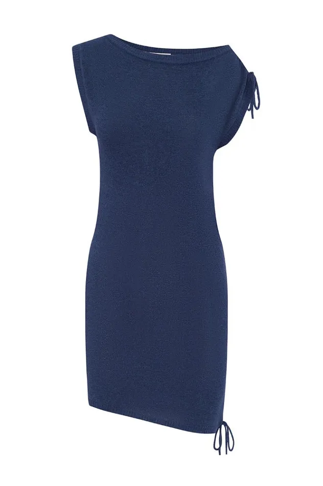 Women Knit Dresses Runaway The Label APHRODITE MINI DRESS Blue