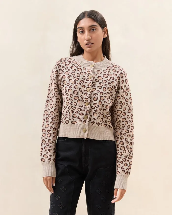 Women Knitwear Loeffler Randall Idris Blue Jean Floral Cardigan L Sweaters and Knits L Apparel Women Knitwear Loeffler Randall Idris Blue Jean Floral Cardigan L Sweaters and Knits L Apparel