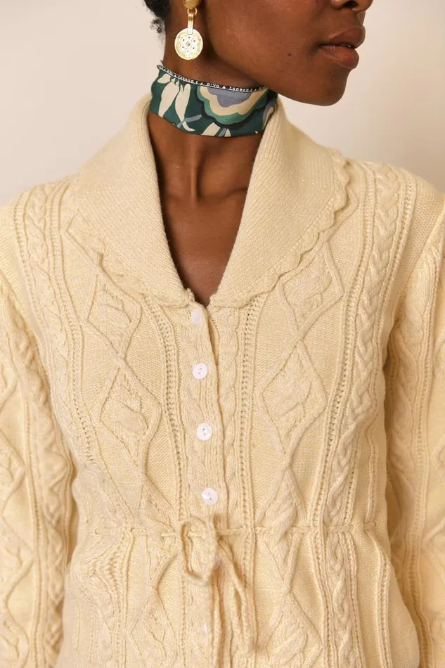 Women Knitwear RIXO Flora Cream Women Knitwear RIXO Flora Cream