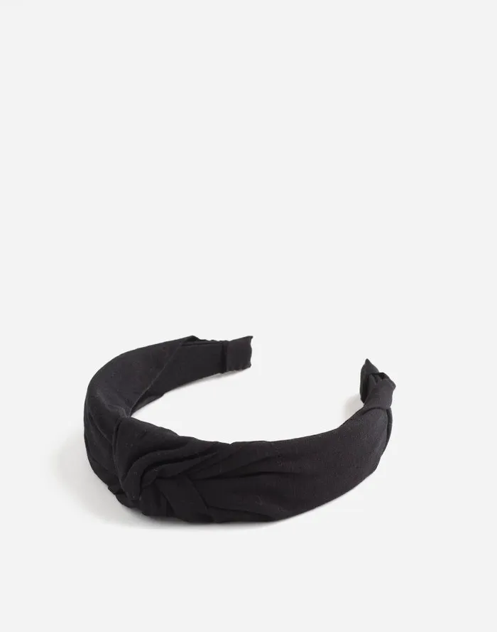 Women Knotted Covered Headband Black Coal Madewell Hair Accessories