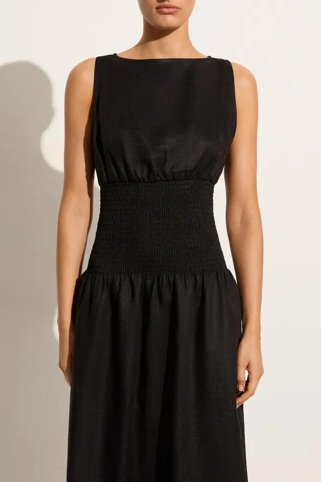 Women La Canella Midi Dress Black 8211 Final Sale Faithfull The Brand Dresses Women La Canella Midi Dress Black 8211 Final Sale Faithfull The Brand Dresses