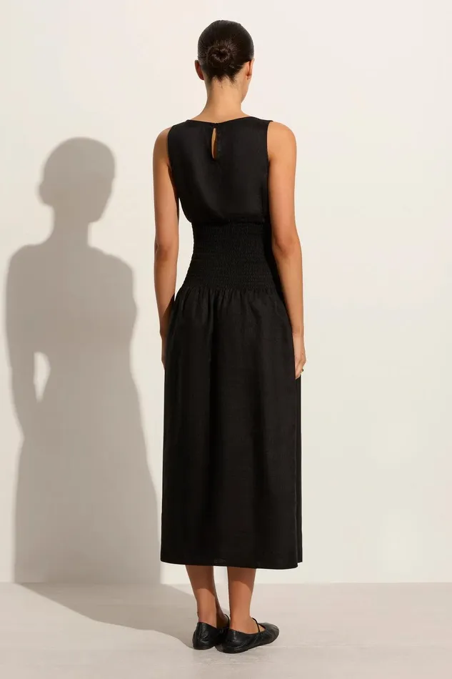 Women La Canella Midi Dress Black 8211 Final Sale Faithfull The Brand Dresses Women La Canella Midi Dress Black 8211 Final Sale Faithfull The Brand Dresses