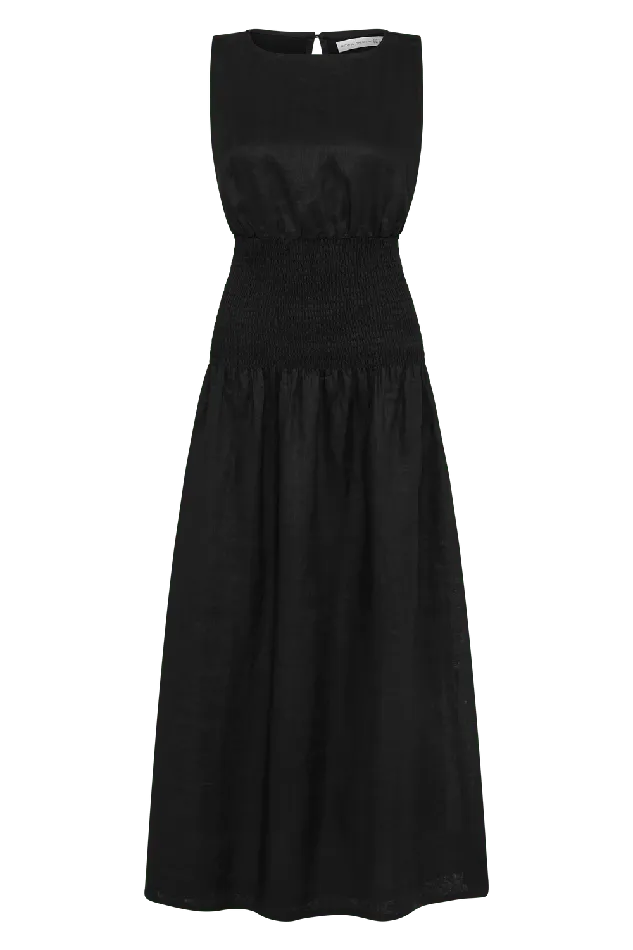Women La Canella Midi Dress Black 8211 Final Sale Faithfull The Brand Dresses Women La Canella Midi Dress Black 8211 Final Sale Faithfull The Brand Dresses