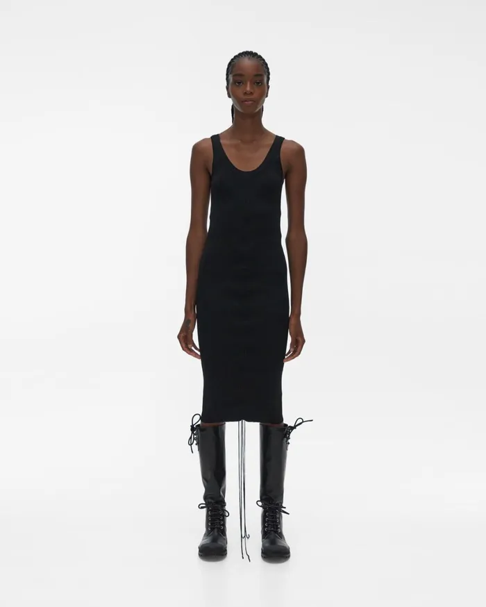 Women Lacing Dress Black Helmut Lang Dresses