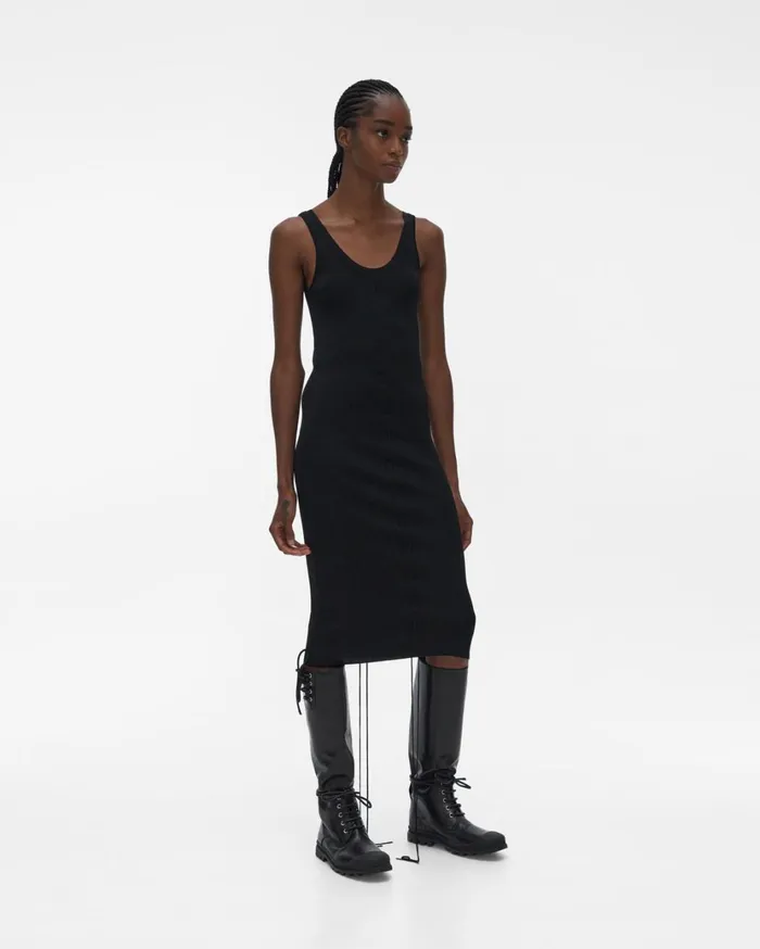 Women Lacing Dress Black Helmut Lang Dresses