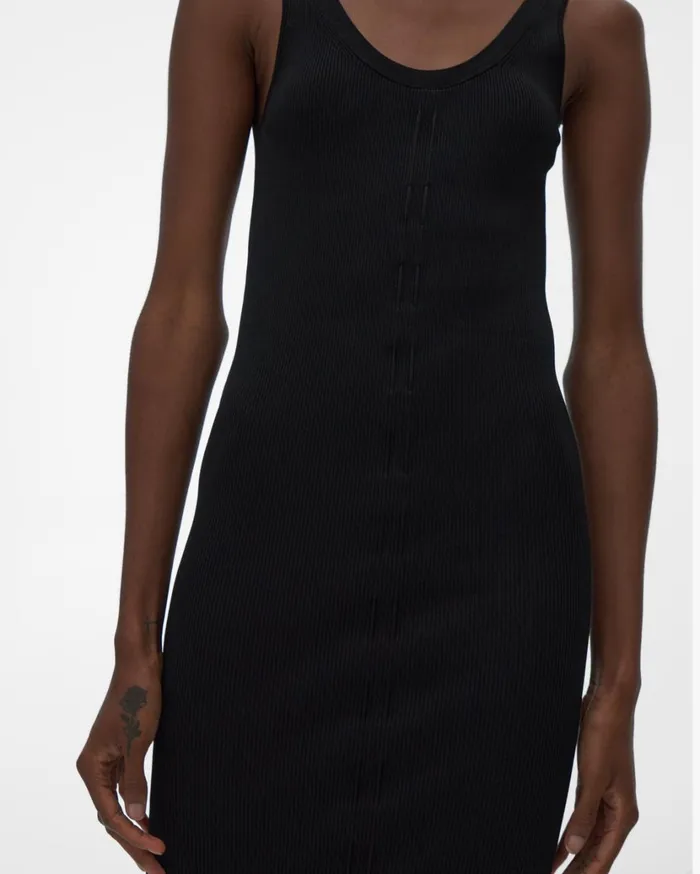 Women Lacing Dress Black Helmut Lang Dresses