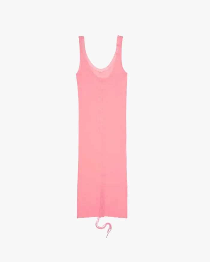 Women Lacing Dress Disco Pink Helmut Lang Dresses