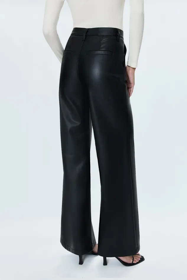 Women Lana High Rise Ultra Wide 8211 Slate Black Pistola Denim Pants