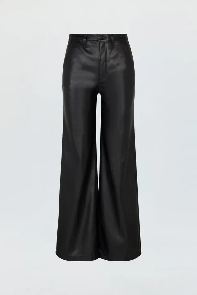 Women Lana High Rise Ultra Wide 8211 Slate Black Pistola Denim Pants
