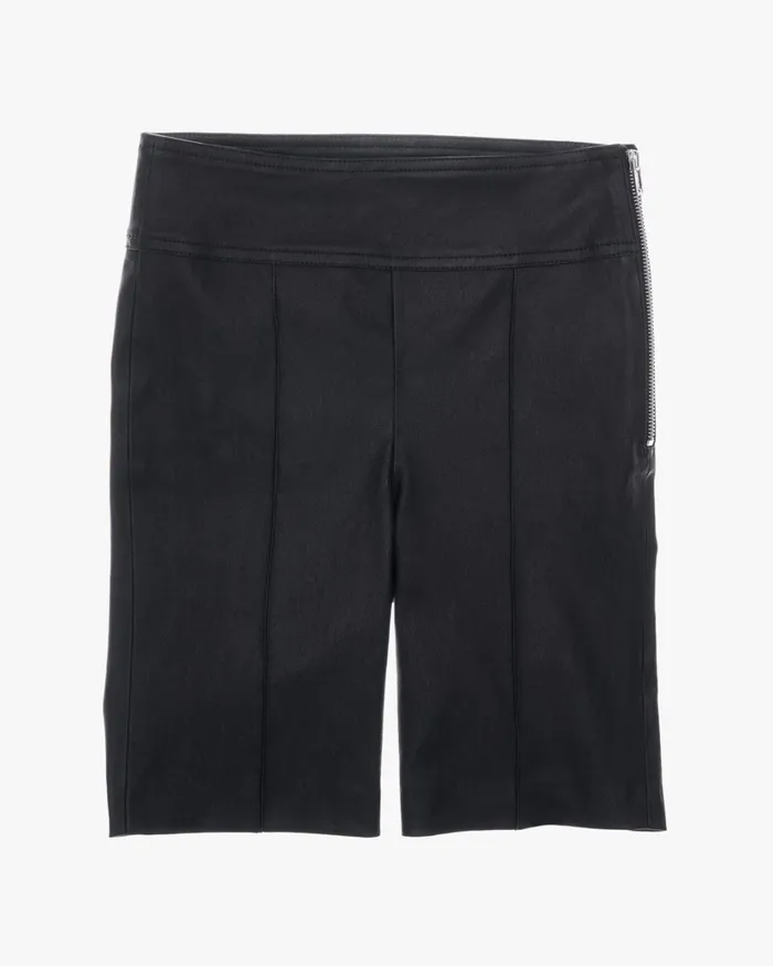 Women Leather Bike Short Onyx Helmut Lang Shorts