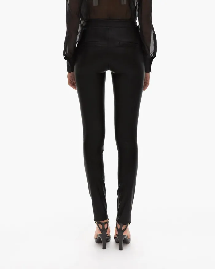 Women Leather Legging Black Helmut Lang Pants