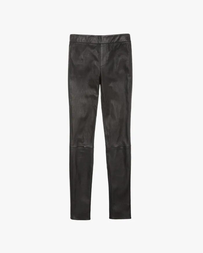 Women Leather Legging Black Helmut Lang Pants