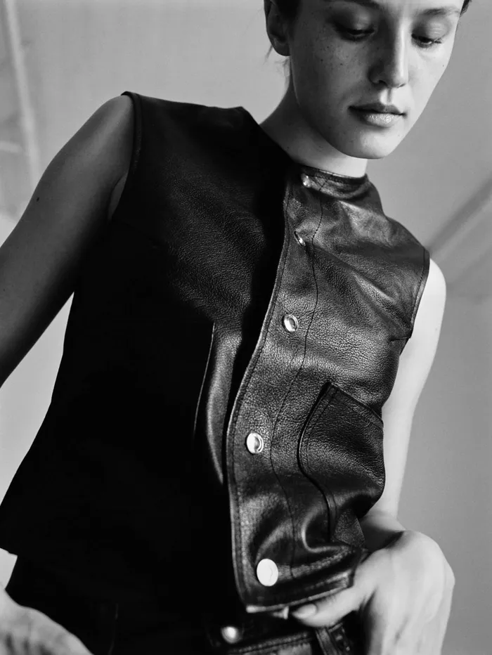 Women Leather Vest DL1961 ReadyToWear