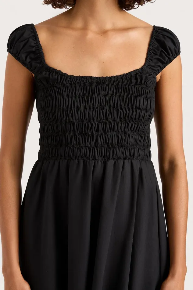 Women Lene Mini Dress Black Faithfull The Brand Mini Dresses Women Lene Mini Dress Black Faithfull The Brand Mini Dresses