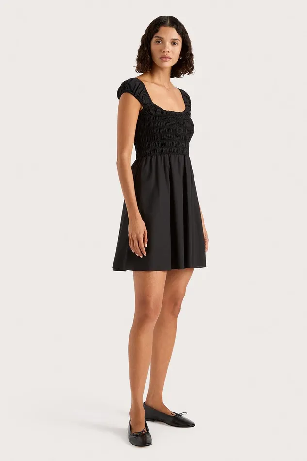 Women Lene Mini Dress Black Faithfull The Brand Mini Dresses Women Lene Mini Dress Black Faithfull The Brand Mini Dresses