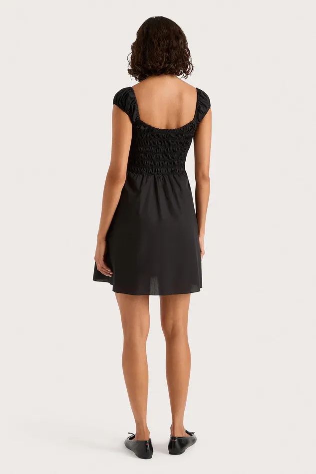 Women Lene Mini Dress Black Faithfull The Brand Mini Dresses Women Lene Mini Dress Black Faithfull The Brand Mini Dresses