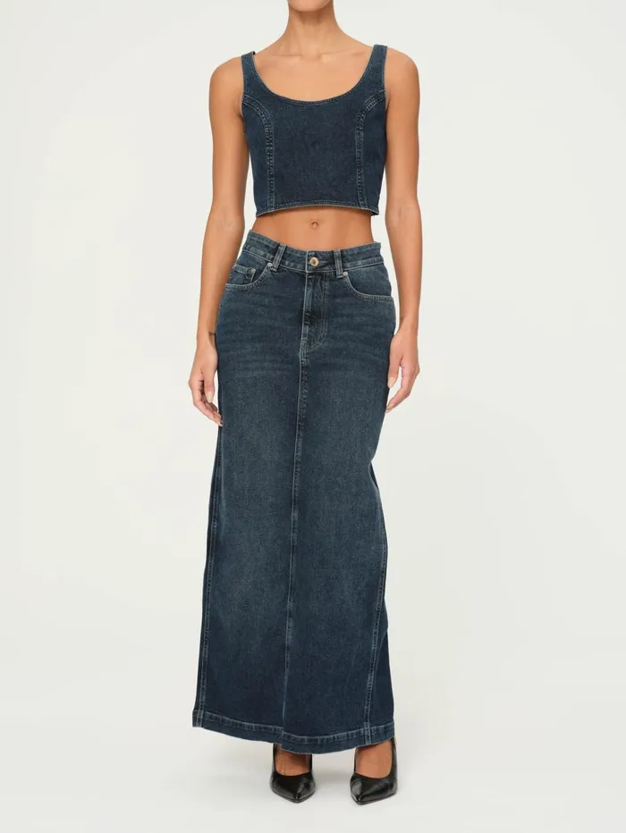 Women Lexie High Rise Denim Skirt Maxi DL1961 Shorts Skirts