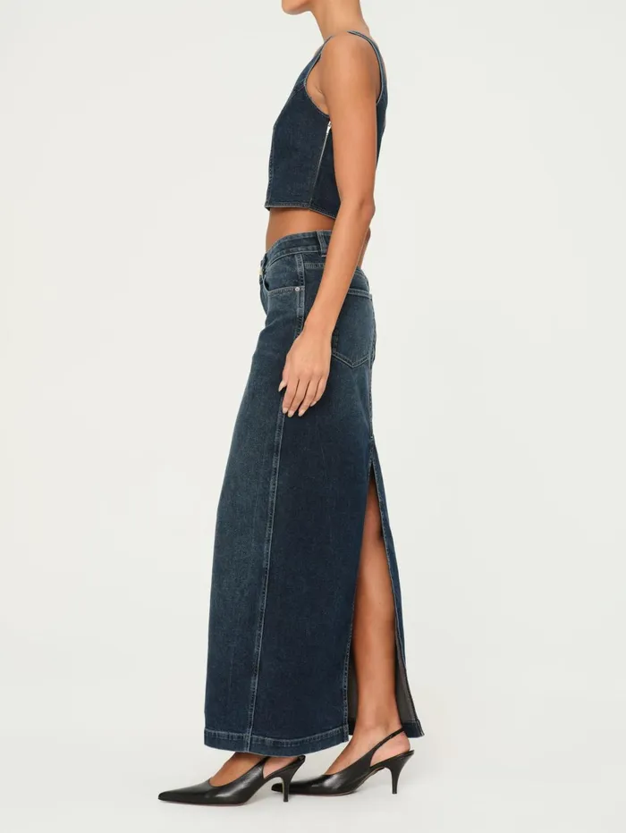 Women Lexie High Rise Denim Skirt Maxi DL1961 Shorts Skirts