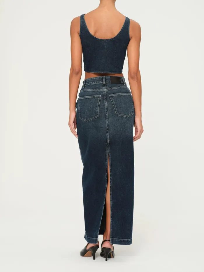 Women Lexie High Rise Denim Skirt Maxi DL1961 Shorts Skirts