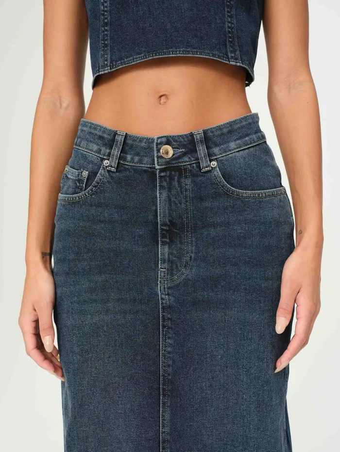 Women Lexie High Rise Denim Skirt Maxi DL1961 Shorts Skirts