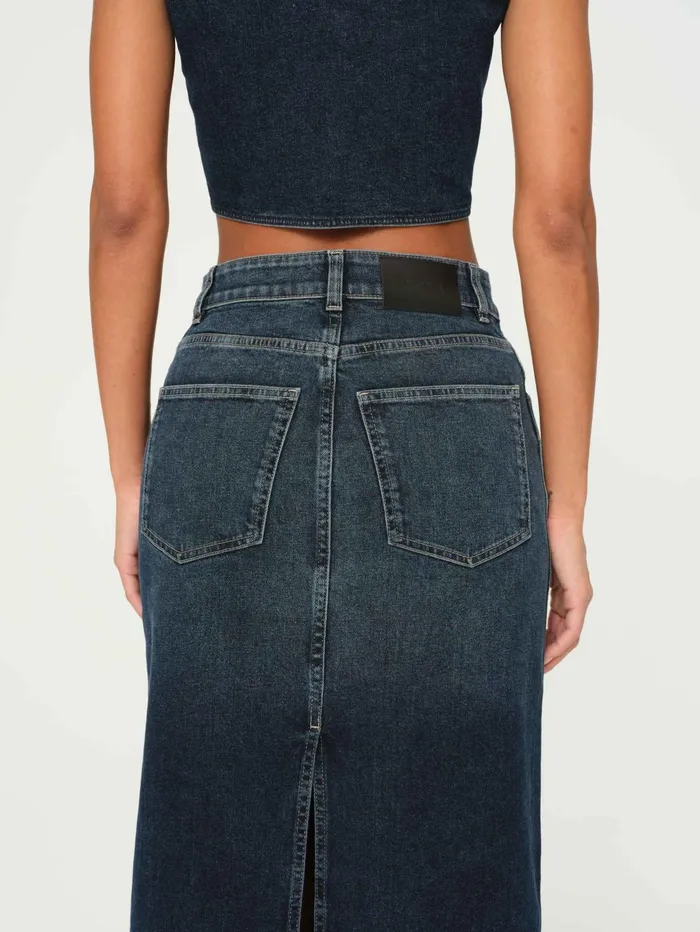 Women Lexie High Rise Denim Skirt Maxi DL1961 Shorts Skirts
