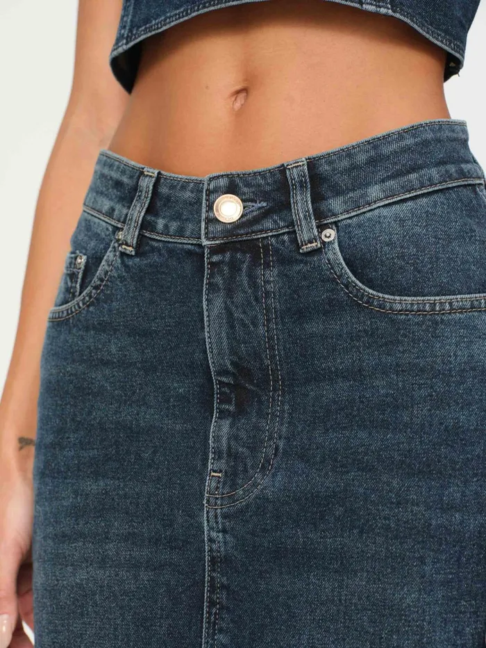 Women Lexie High Rise Denim Skirt Maxi DL1961 Shorts Skirts