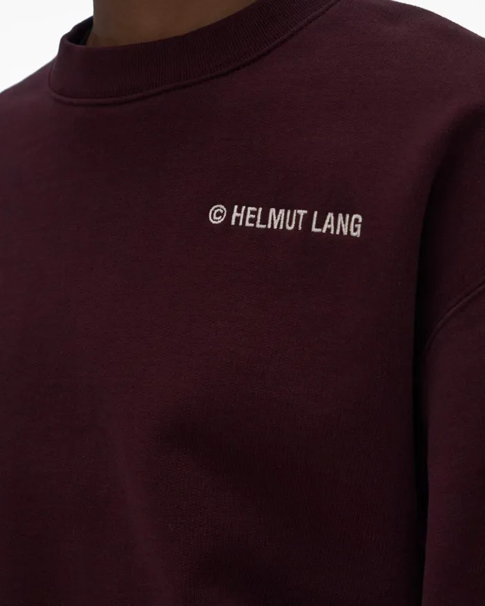 Women Logo Sweatshirt Crimson Night Helmut Lang TShirts and Sweatshirts