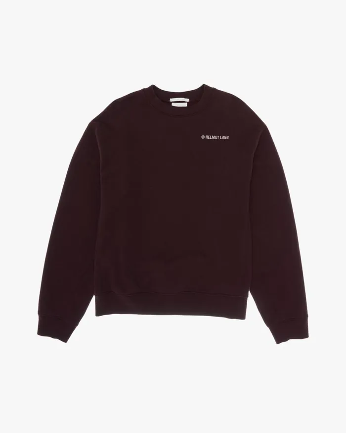 Women Logo Sweatshirt Crimson Night Helmut Lang TShirts and Sweatshirts