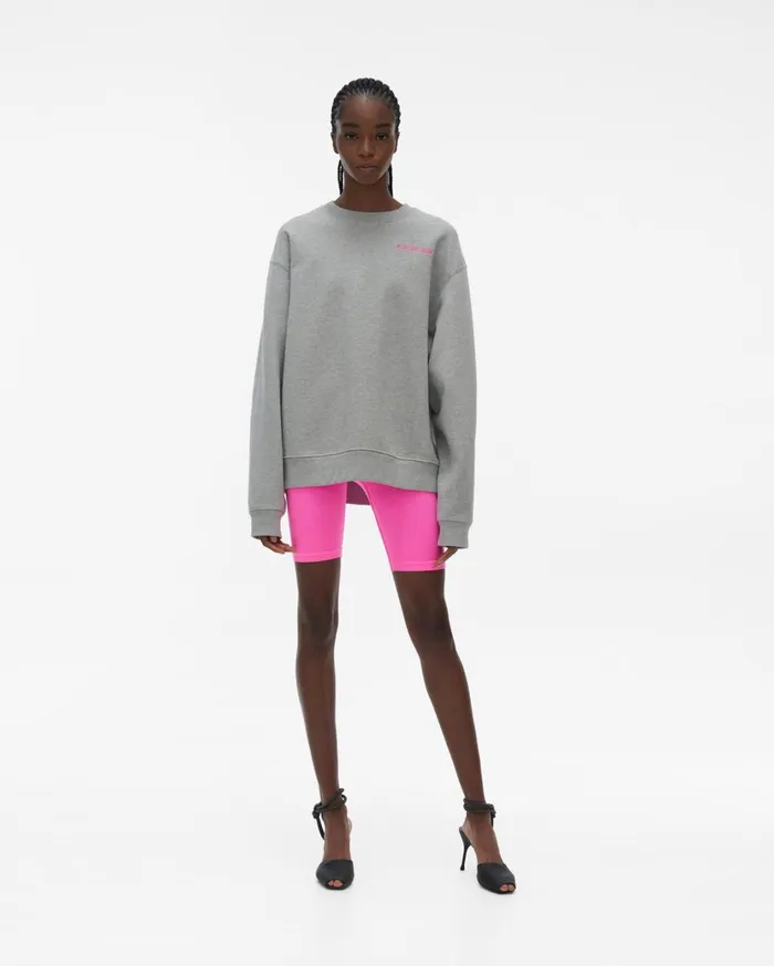 Women Logo Sweatshirt Vapor Heather Helmut Lang TShirts and Sweatshirts