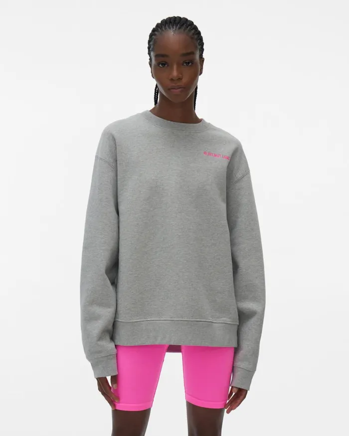 Women Logo Sweatshirt Vapor Heather Helmut Lang TShirts and Sweatshirts