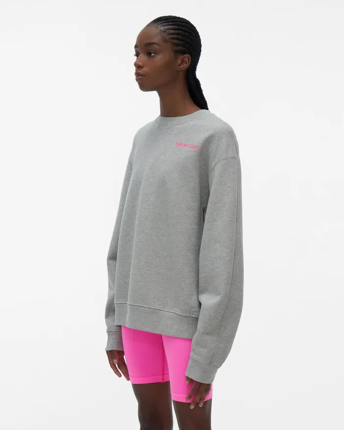 Women Logo Sweatshirt Vapor Heather Helmut Lang TShirts and Sweatshirts