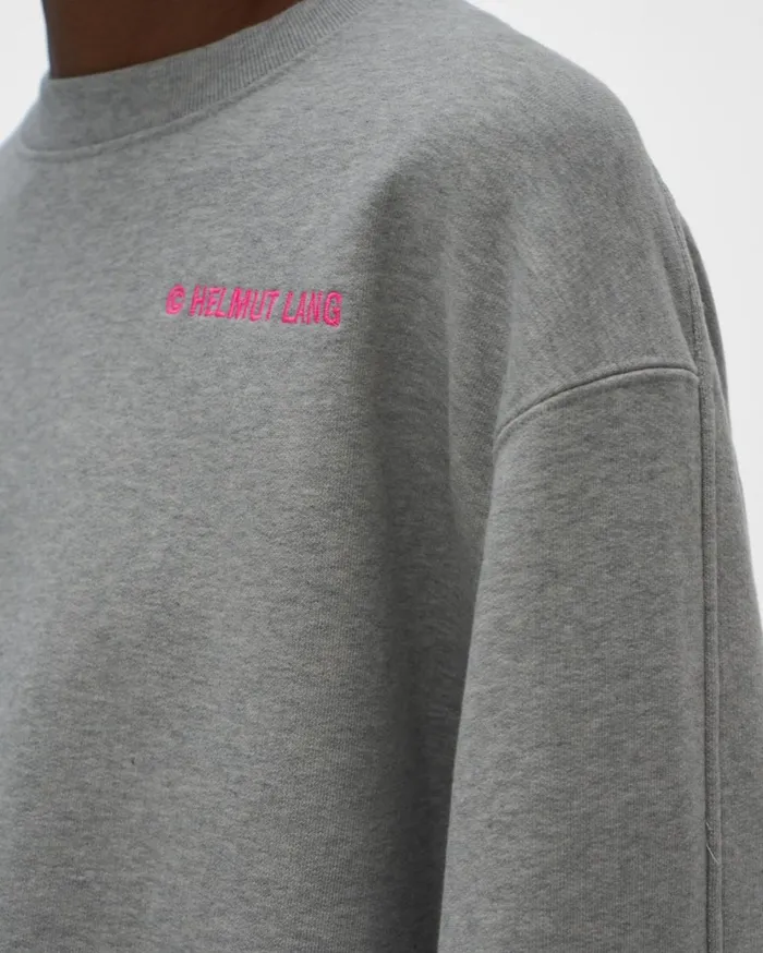 Women Logo Sweatshirt Vapor Heather Helmut Lang TShirts and Sweatshirts