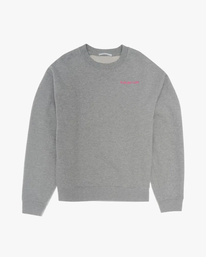 Women Logo Sweatshirt Vapor Heather Helmut Lang TShirts and Sweatshirts