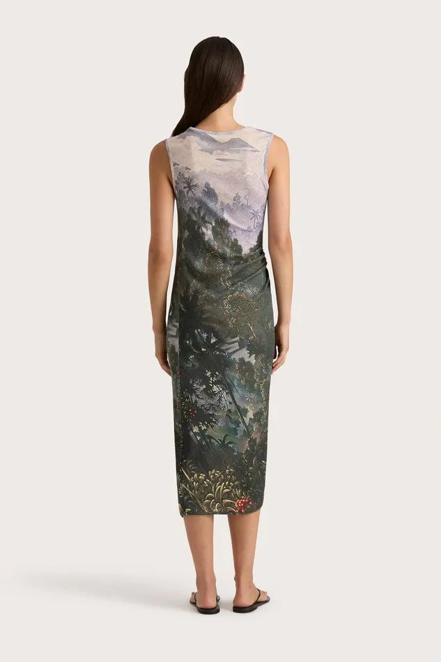 Women Loire Dress Balinese Landscape Faithfull The Brand Dresses Women Loire Dress Balinese Landscape Faithfull The Brand Dresses
