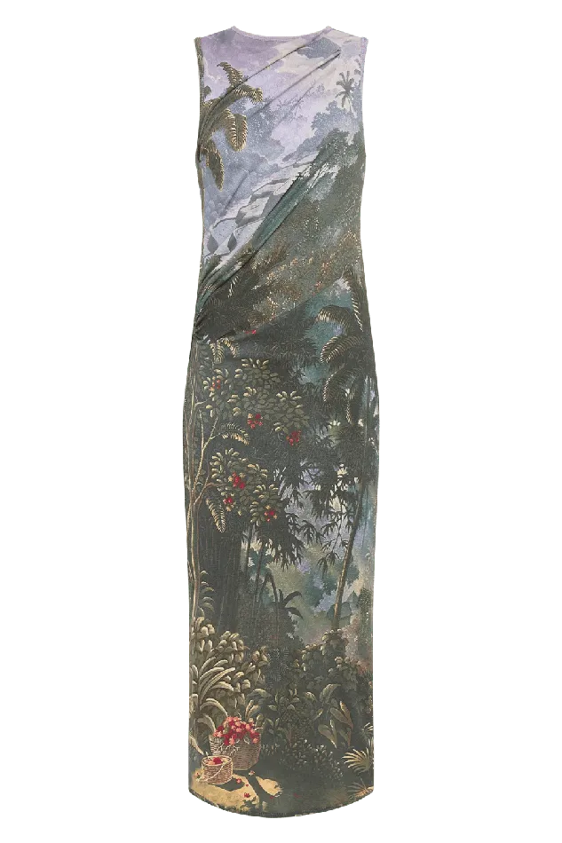 Women Loire Dress Balinese Landscape Faithfull The Brand Dresses Women Loire Dress Balinese Landscape Faithfull The Brand Dresses