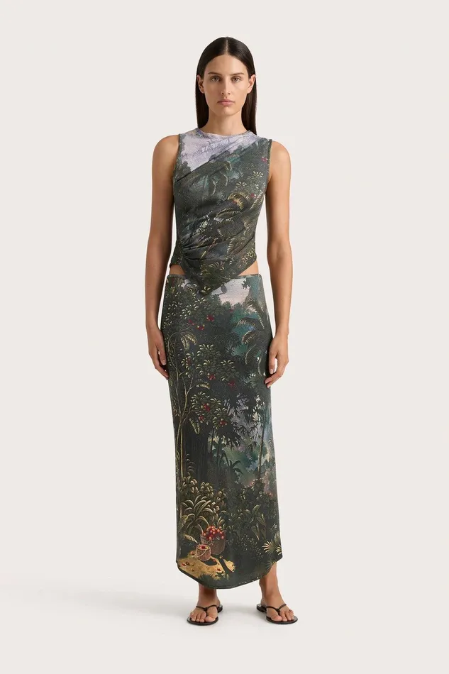 Women Loire Top Balinese Landscape Faithfull The Brand Tops